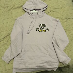 Light Purple Graphic Hoodie